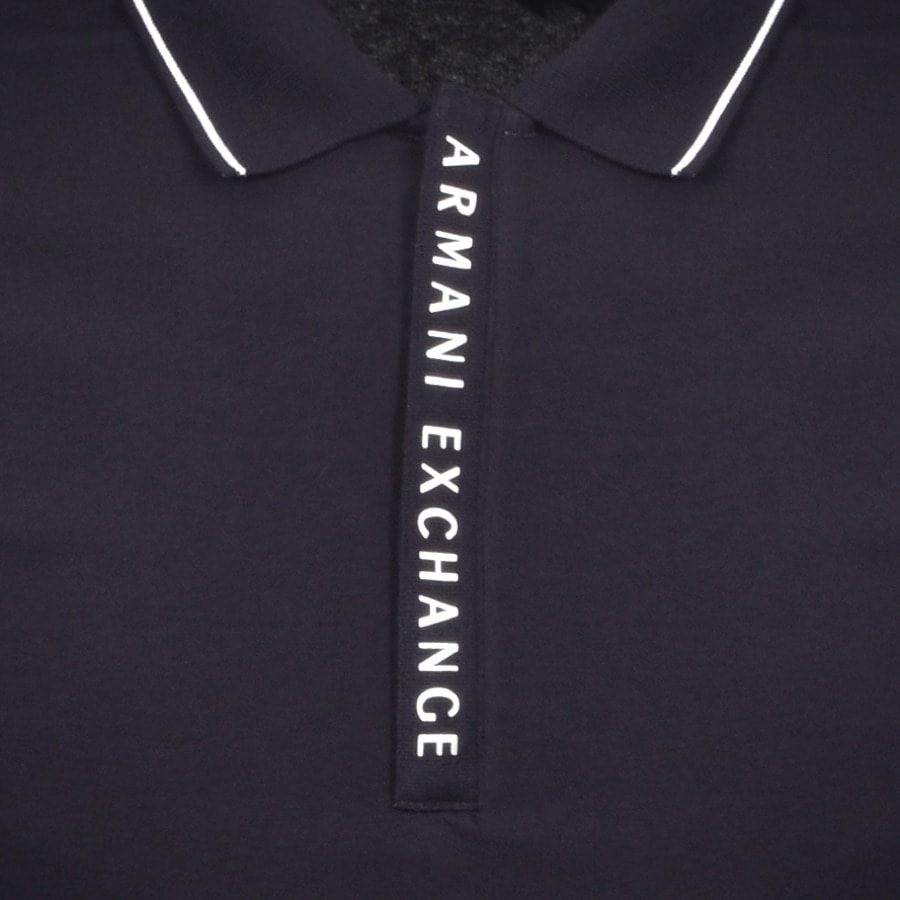 アルマーニ エクスチェンジ ポロTシャツ ネイビー Armani Exchange Short Sleeved Polo T Shirt Navy | Mainline